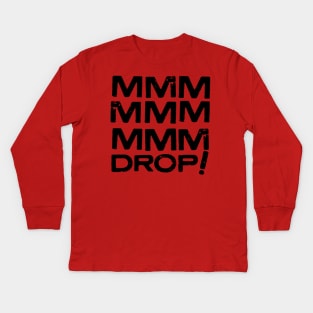 MMM Drop Black Kids Long Sleeve T-Shirt